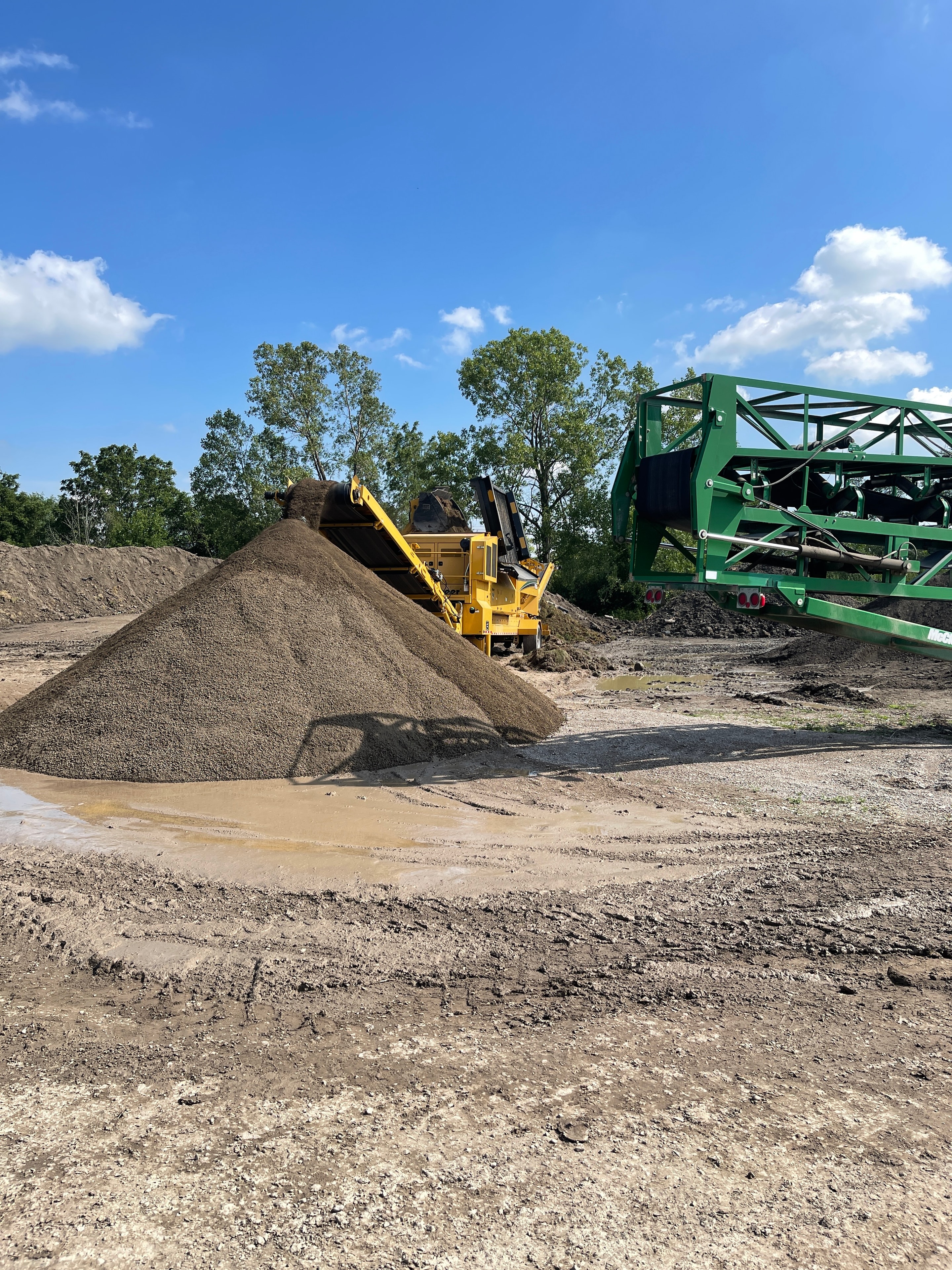 Grading earthworks bulldozer site preparation